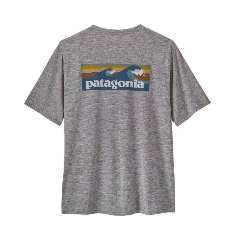 Wetshirt Manches Courtes Patagonia Cap Cool Daily - Gris Wetshirt Manches Courtes Patagonia Cap Cool Daily - Gris
