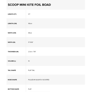 Planche Kitefoil North Scoop Mini 2024