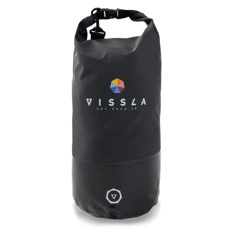Sac étanche Vissla 7 Seas Dry 20L Noir Sac étanche Vissla 7 Seas Dry 20L Noir