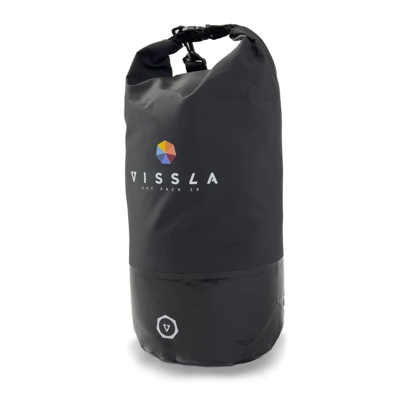 Sac étanche Vissla 7 Seas Dry 20L Noir Sac étanche Vissla 7 Seas Dry 20L Noir