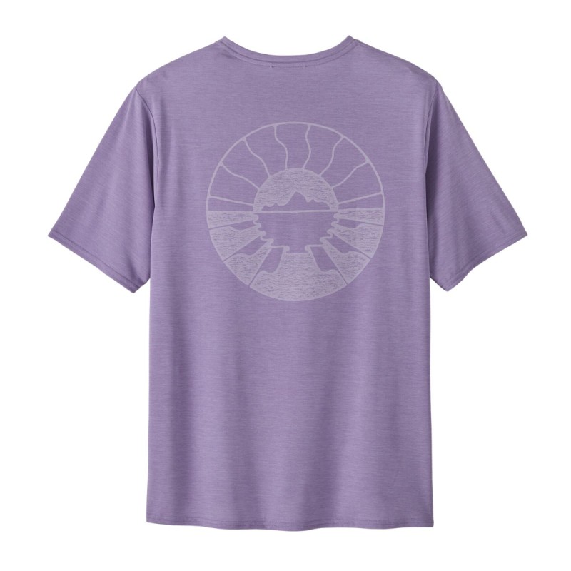 Wetshirt Manches Courtes Patagonia Cap Cool Daily - Violet Wetshirt Manches Courtes Patagonia Cap Cool Daily - Violet