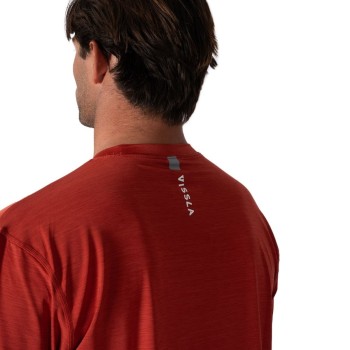 Lycra Manches Longues Vissla twisted Eco 2025 - Rouge Lycra Manches Longues Vissla twisted Eco 2025 - Rouge