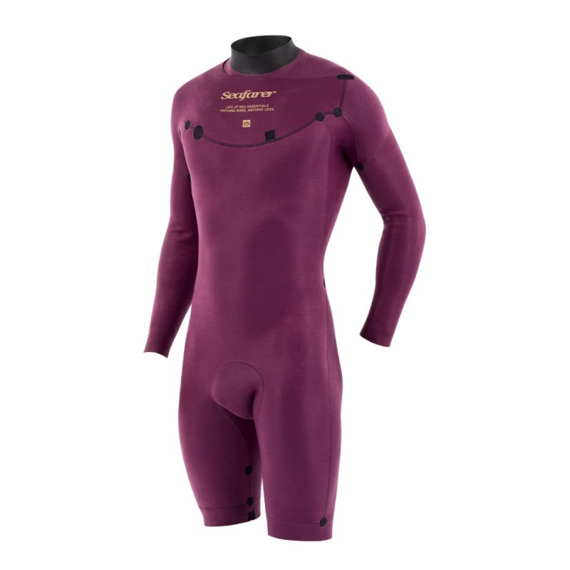 Shorty Néoprène Manches Longues Homme Manera Seafarer Hybrid FZ 3/2mm - 2025 Shorty Néoprène Manches Longues Homme Manera Seafarer Hybrid FZ 3/2mm - 2025