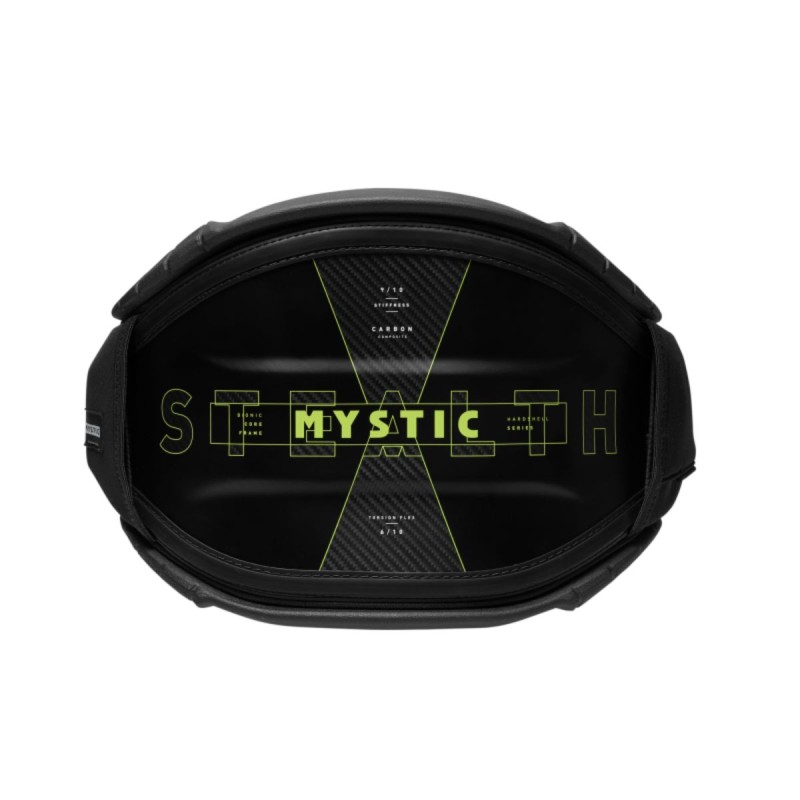 Harnais Kitesurf Ceinture Homme Mystic Stealth 2025 - Black/Lime Harnais Kitesurf Ceinture Homme Mystic Stealth 2025 - Black/Lime