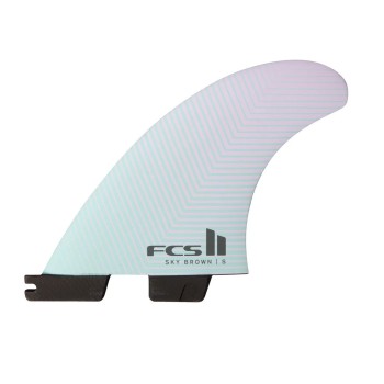 Ailerons FCS II Sky Brown PC Tri Fins Lavender