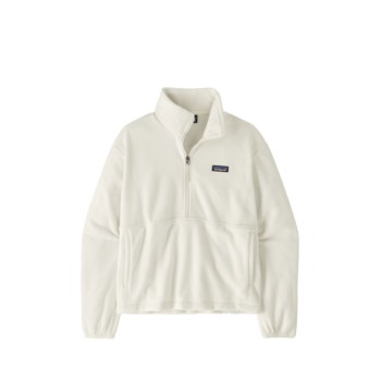 Pull micropolaire Femme Patagonia  Zip Fleece - Blanche