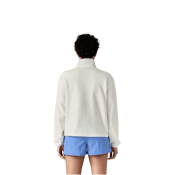 Pull micropolaire Femme Patagonia  Zip Fleece - Blanche