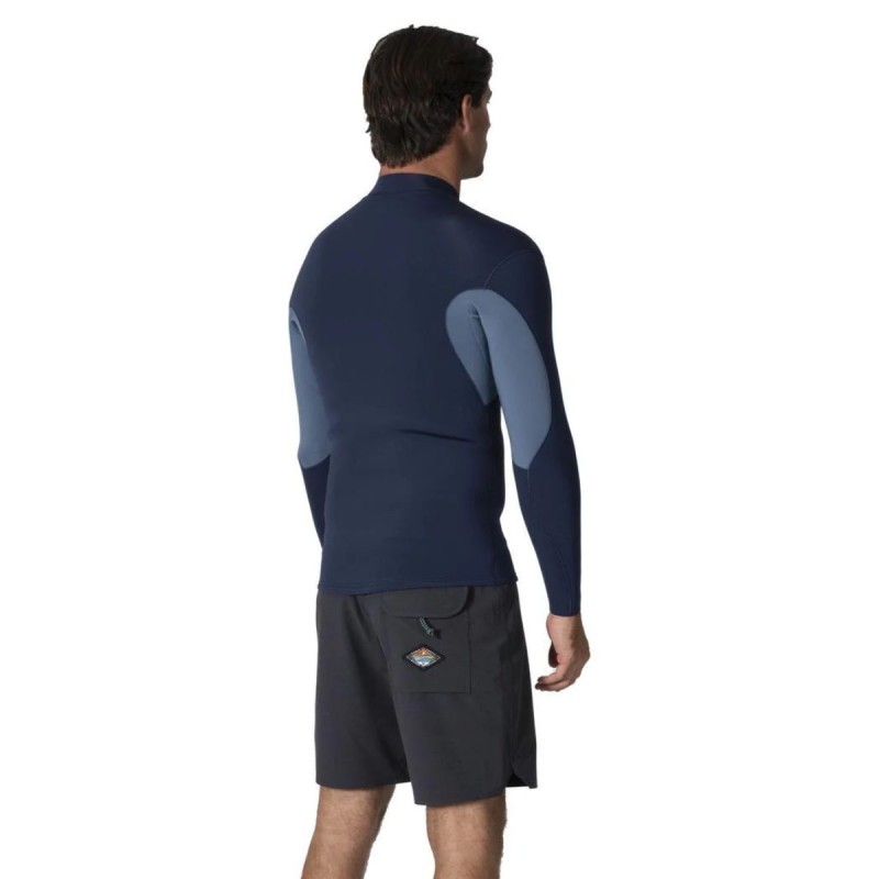 Top Néoprène Zippé Vissla Solid Set 2mm 2025 - Bleu