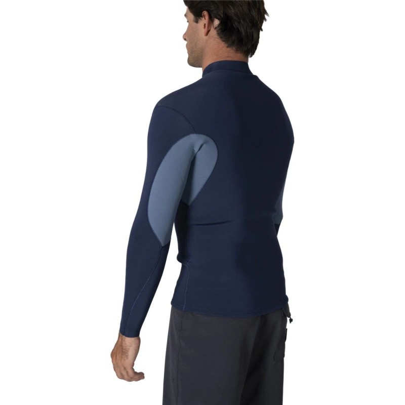 Top Néoprène Zippé Vissla Solid Set 2mm 2025 - Bleu