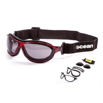 Lunettes Sports Ocean Sunglasses Tierra de Fuego - Rouge Verres Noir