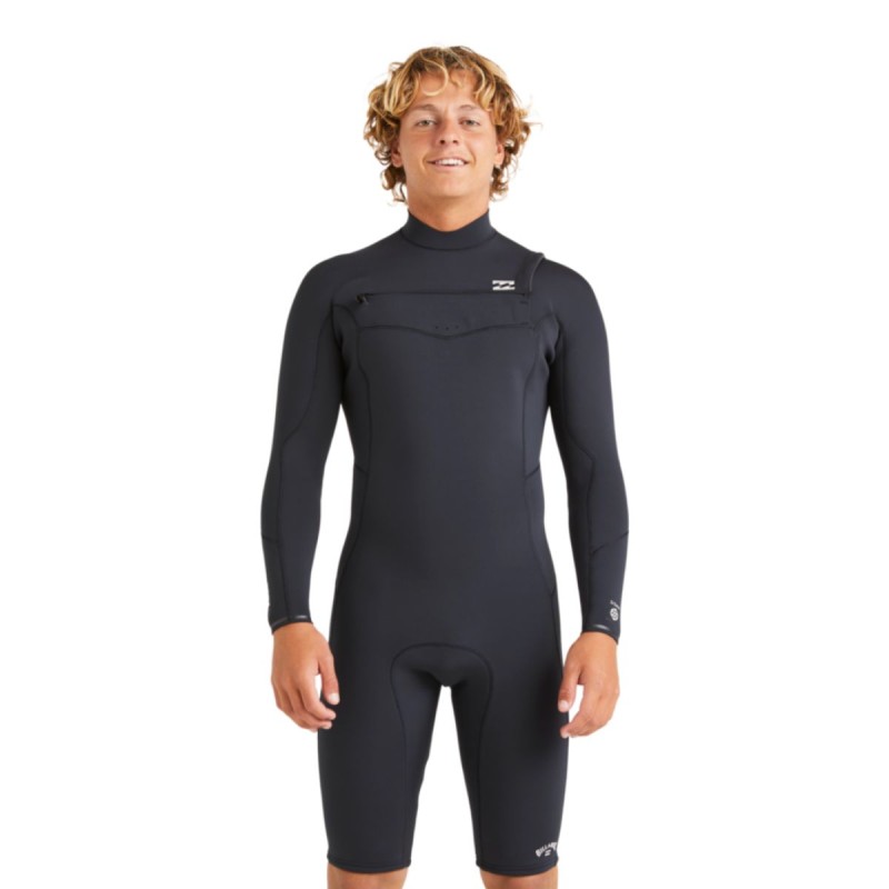 Shorty Manches Longues Homme Billabong Absolute Natural 2025 2/2mm Shorty Manches Longues Homme Billabong Absolute Natural 2025 2/2mm