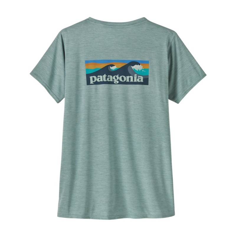 Wetshirt Manches Courtes Femme Patagonia Cap Cool Daily - Bleu Ciel
