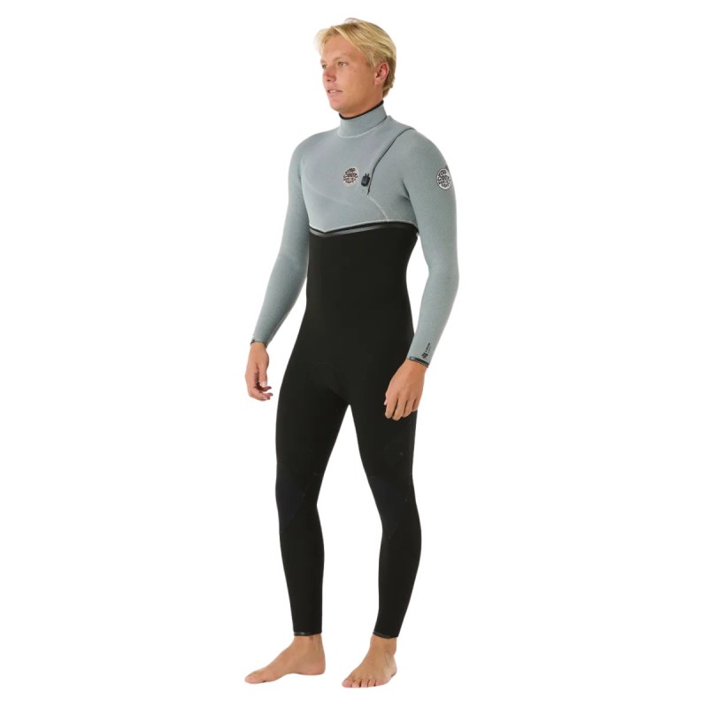 Combinaison Homme RipCurl E Bomb 4/3mm No Zip 2026 - Gris Combinaison Homme RipCurl E Bomb 4/3mm No Zip 2026 - Gris