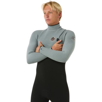 Combinaison Homme RipCurl E Bomb 4/3mm No Zip 2026 - Gris Combinaison Homme RipCurl E Bomb 4/3mm No Zip 2026 - Gris