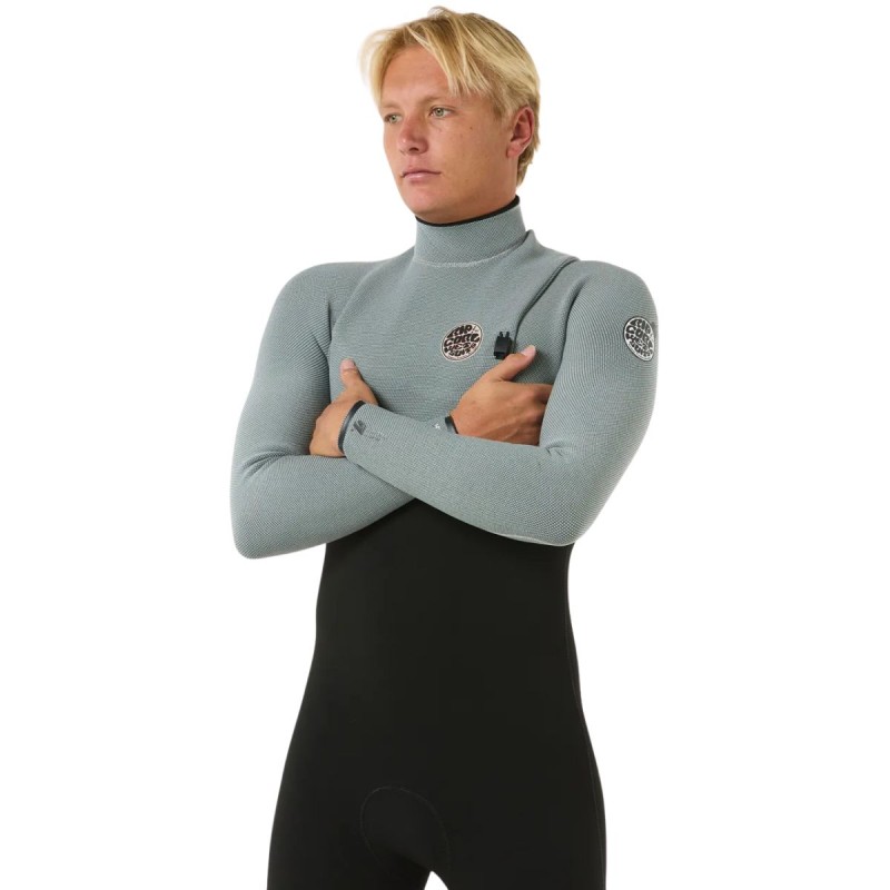 Combinaison Homme RipCurl E Bomb 4/3mm No Zip 2026 - Gris Combinaison Homme RipCurl E Bomb 4/3mm No Zip 2026 - Gris