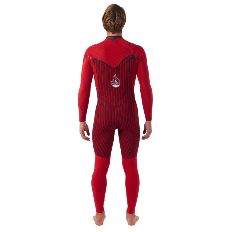 Combinaison Homme O'neill Hyperfreak Fire FZ 5/4+ 2026 - Noir - Intérieur vue dos Combinaison Homme O'neill Hyperfreak Fire FZ 5/4+ 2026 - Noir - Intérieur vue dos