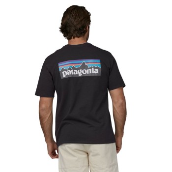 T-shirt Patagonia P-6 Logo Responsibili-Tee - Noir T-shirt Patagonia P-6 Logo Responsibili-Tee - Noir