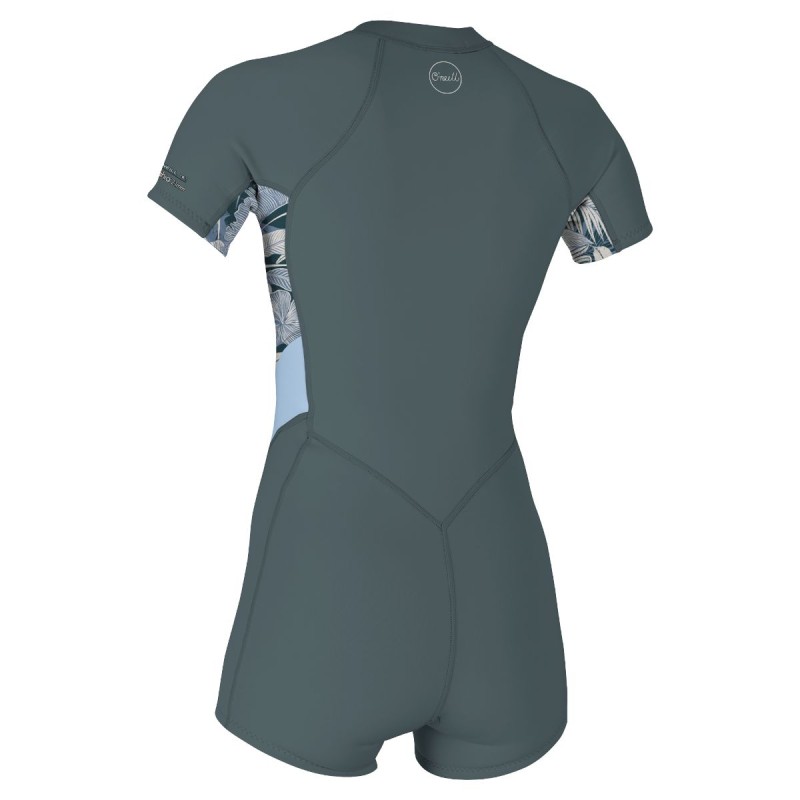 Shorty Manches Courtes Femme O'neill WMS Bahia 2/1 Front Zip S/S Spring