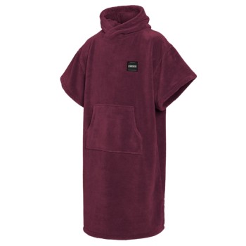 Poncho Mystic Teddy Oxblood Red