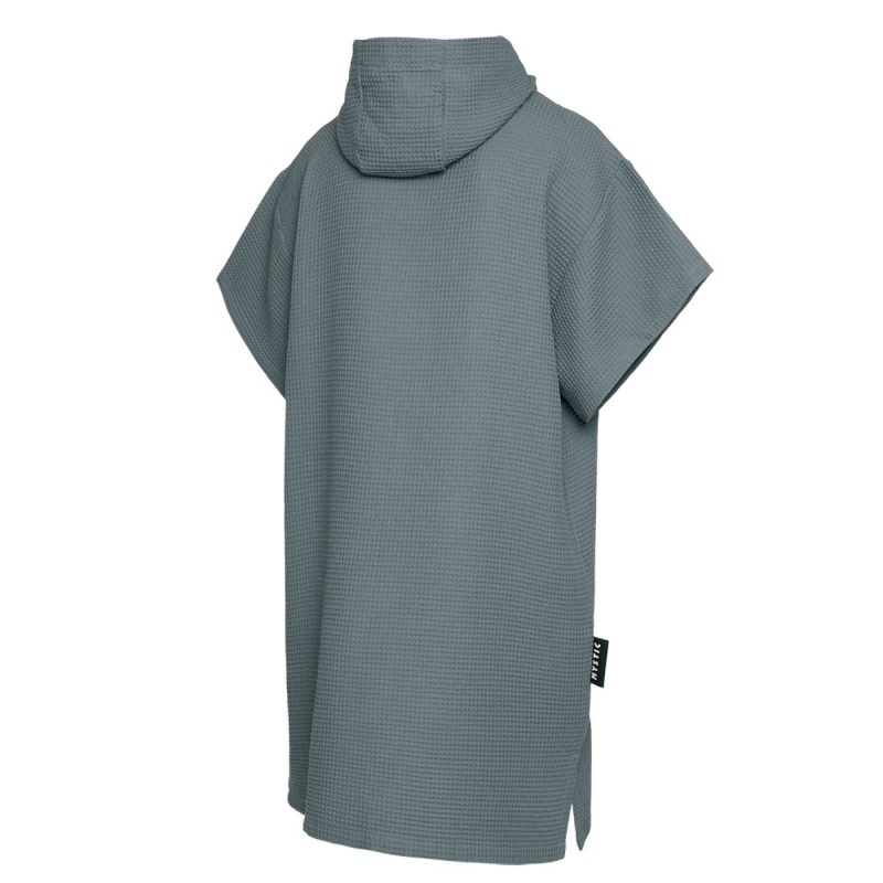 Poncho Mystic Waffle Tidal Blue