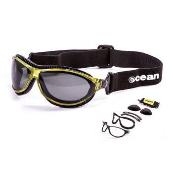 Lunettes Sports Ocean Sunglasses Tierra de Fuego -  Jaune - Verres Noirs