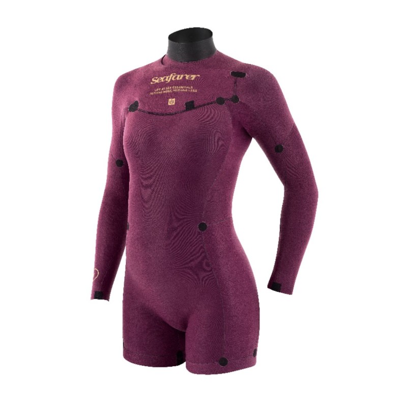 Shorty Néoprène Manches Longues Femme Manera Seafarer Hybrid FZ 3/2mm