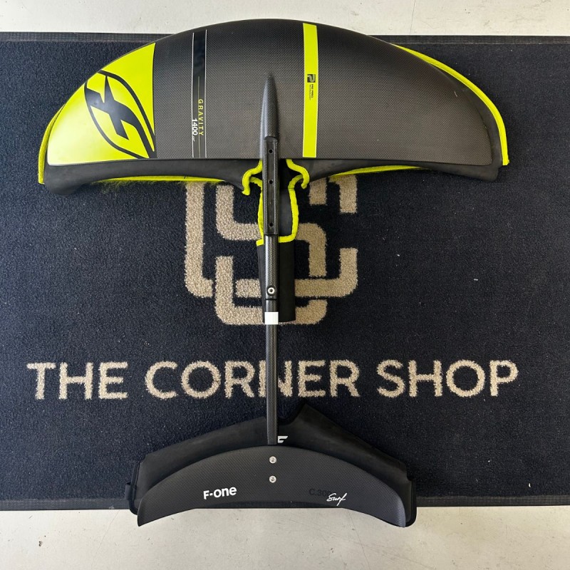 Foil occasion F-One Garvity Carbon 1400cm2 + stab C300cm Foil occasion F-One Garvity Carbon 1400cm2 + stab C300cm