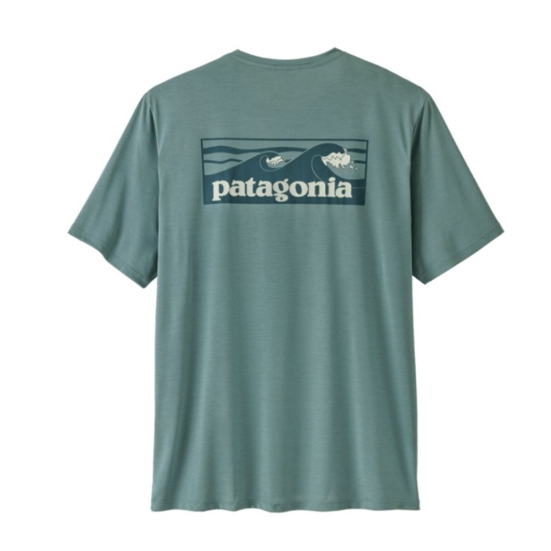 Wetshirt Manches Courtes Patagonia Cap Cool Daily 2027 - Bleu clair Wetshirt Manches Courtes Patagonia Cap Cool Daily 2027 - Bleu clair