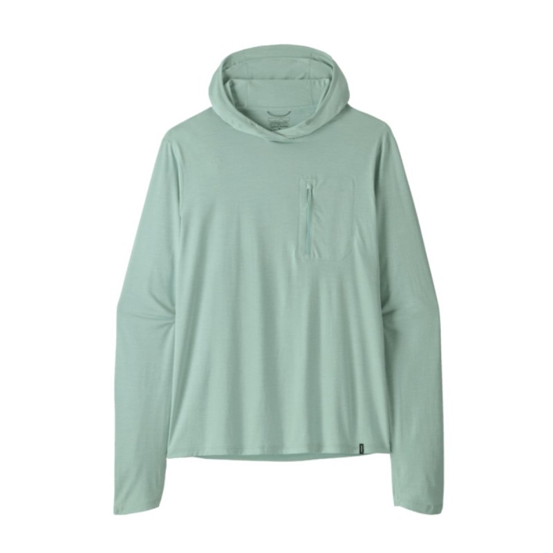 Wetshirt Manches Longues à Capuche Patagonia Cap Cool Sun - Bleu clair Wetshirt Manches Longues à Capuche Patagonia Cap Cool Sun - Bleu clair
