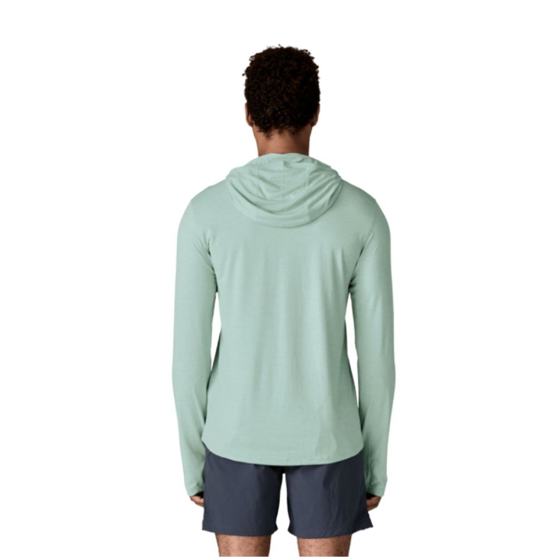 Wetshirt Manches Longues à Capuche Patagonia Cap Cool Sun - Bleu clair Wetshirt Manches Longues à Capuche Patagonia Cap Cool Sun - Bleu clair
