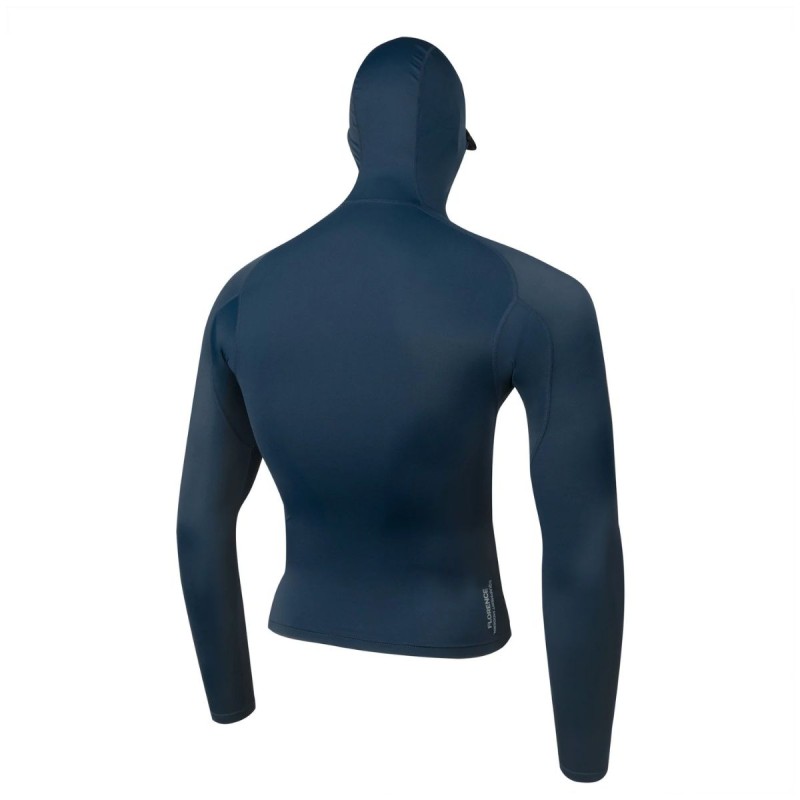 Lycra Cagoule Manches Longues Florence Marine Long Sleeve Hooded Rashguard