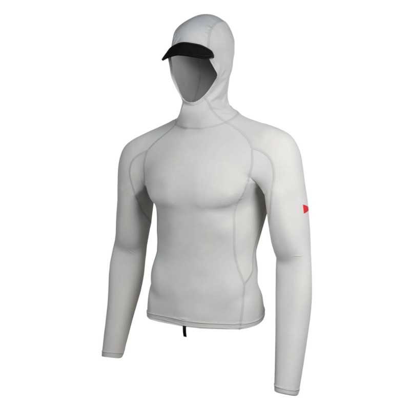 Lycra Cagoule Manches Longues Florence Marine Long Sleeve Utility Pocket Hooded Rashguard Lycra Cagoule Manches Longues Florence Marine Long Sleeve Utility Pocket Hooded Rashguard