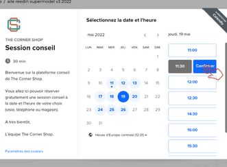 Étape 3 du process de prise de rendez-vous