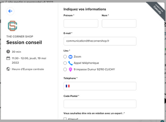 Étape 4 du process de prise de rendez-vous